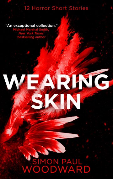 wearing skin book cover showing bloody red wing